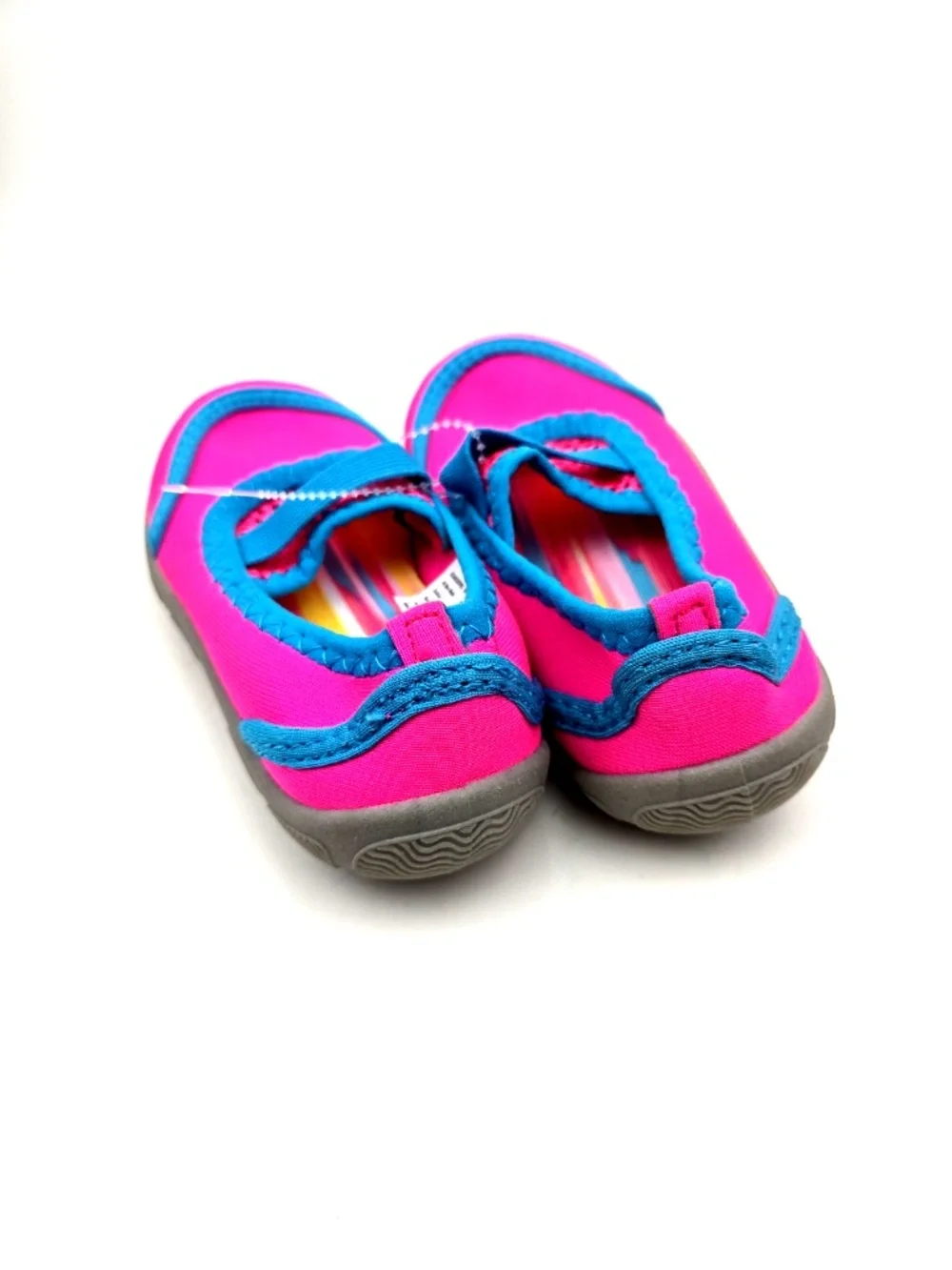 Athletic Works Water Shoes Size 7/8 Girls Pink Mesh Slip On Swimming Children